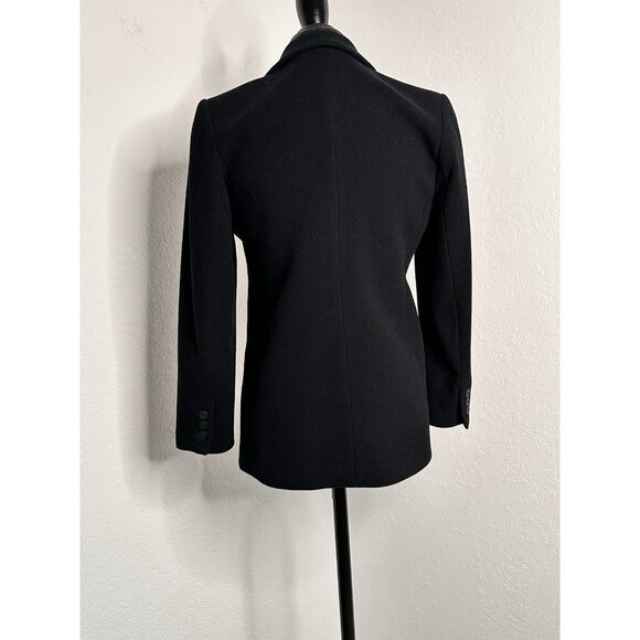 Kate Hill Wool Blazer Women's 2P Black - Picture 3 of 4